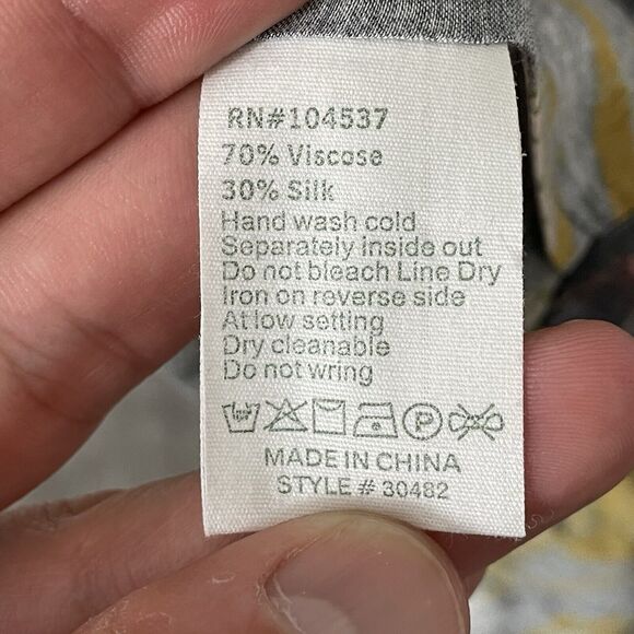 $398 Burning Torch Carlotta Silk Blend Caftan Belted Dress Sz XS Anthropologie - Picture 11 of 11